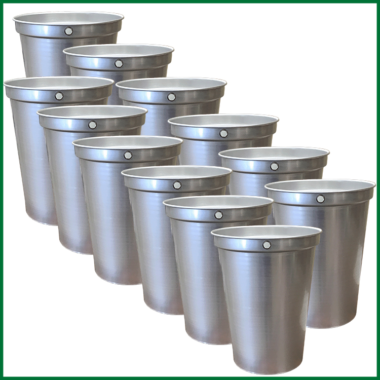 Aluminum Bucket - 2 Gal (Case of 12)